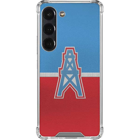 NFL Houston Oilers Vintage Galaxy S23 Clear Case