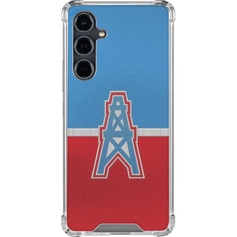 NFL Houston Oilers Vintage Galaxy S23 FE Clear Case