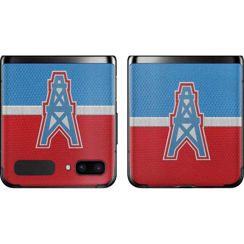 NFL Houston Oilers Vintage Galaxy Z Flip Skin