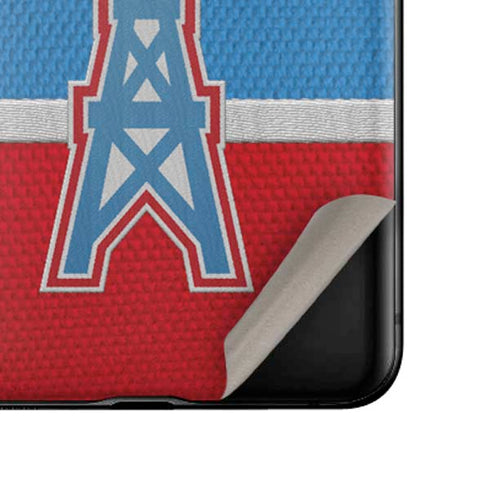 NFL Houston Oilers Vintage Galaxy Z Flip Skin