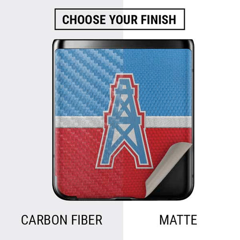 NFL Houston Oilers Vintage Galaxy Z Flip Skin