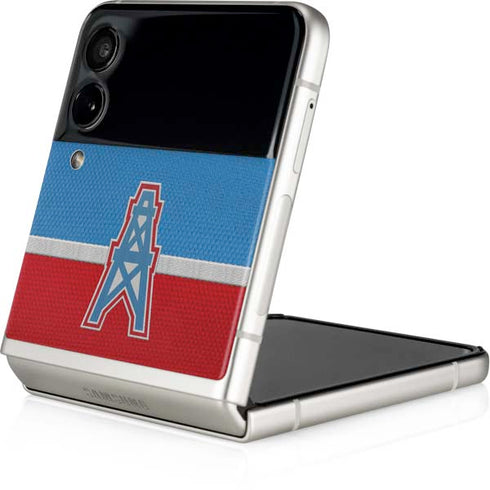 NFL Houston Oilers Vintage Galaxy Z Flip3 5G Skin