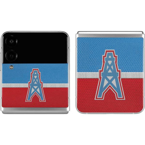 NFL Houston Oilers Vintage Galaxy Z Flip4 5G Skin