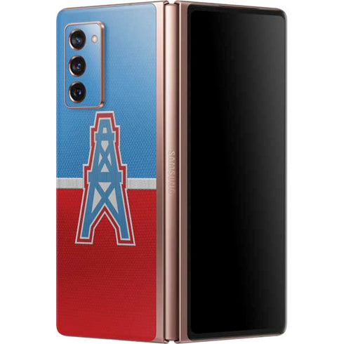 NFL Houston Oilers Vintage Galaxy Z Fold2 5G Skin
