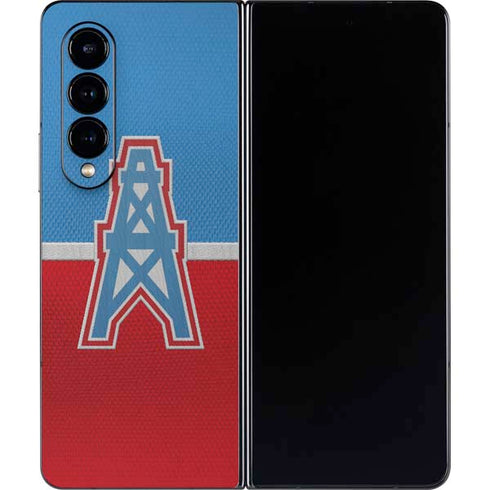 NFL Houston Oilers Vintage Galaxy Z Fold4 5G Skin