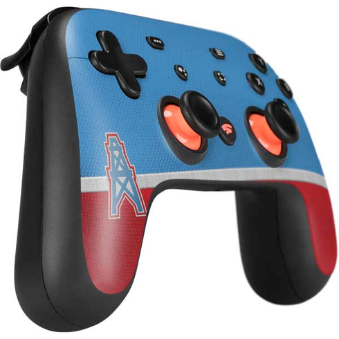 NFL Houston Oilers Vintage Google Stadia Controller Skin