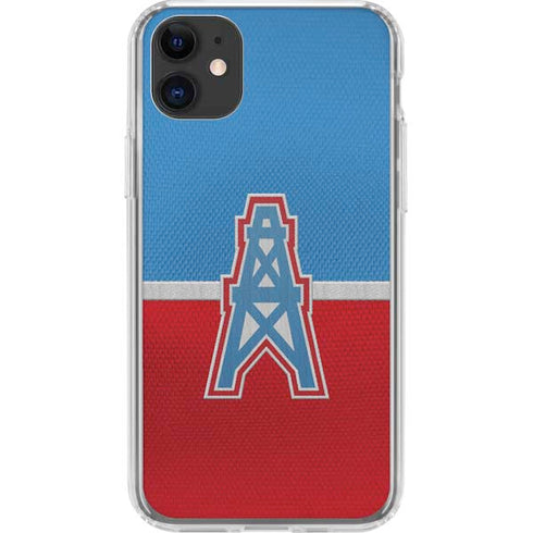 NFL Houston Oilers Vintage iPhone 11 Clear Case