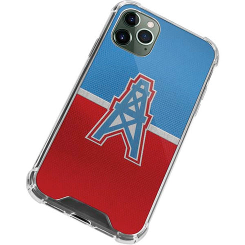 NFL Houston Oilers Vintage iPhone 11 Pro Max Clear Case