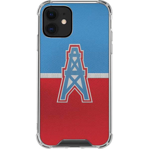 NFL Houston Oilers Vintage iPhone 12 Clear Case
