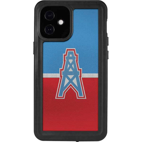NFL Houston Oilers Vintage iPhone 12 Mini Waterproof Case