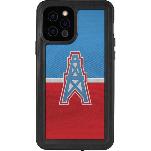 NFL Houston Oilers Vintage iPhone 12 Pro Waterproof Case