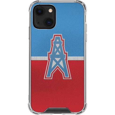 NFL Houston Oilers Vintage iPhone 15 Plus Clear Case