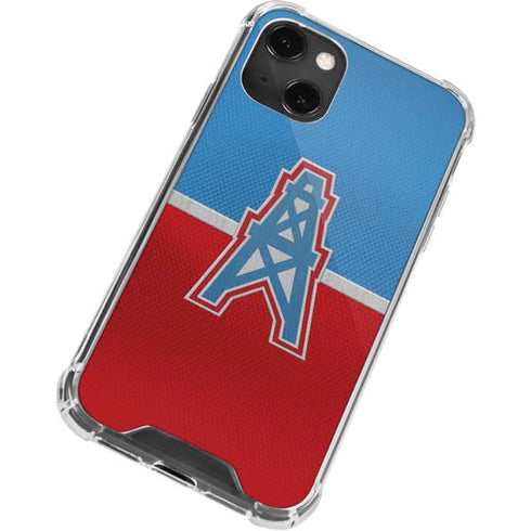 NFL Houston Oilers Vintage iPhone 15 Plus Clear Case