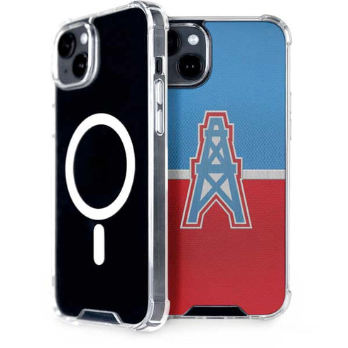 NFL Houston Oilers Vintage iPhone 15 Plus MagSafe Case