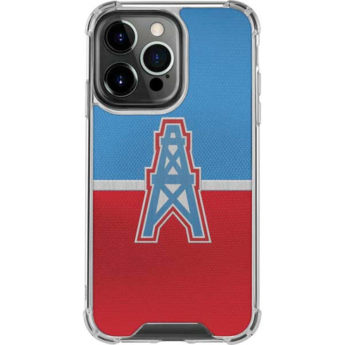 NFL Houston Oilers Vintage iPhone 15 Pro Clear Case