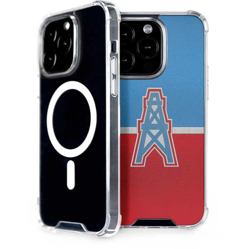 NFL Houston Oilers Vintage iPhone 14 Pro MagSafe Case