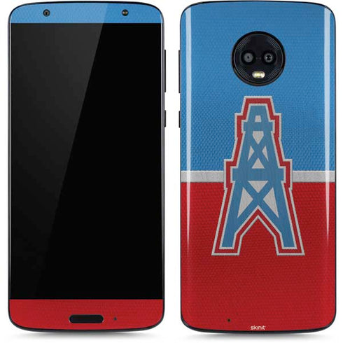 NFL Houston Oilers Vintage Moto G6 Skin