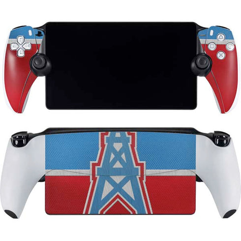 NFL Houston Oilers Vintage PlayStation Portal Remote Player Skin