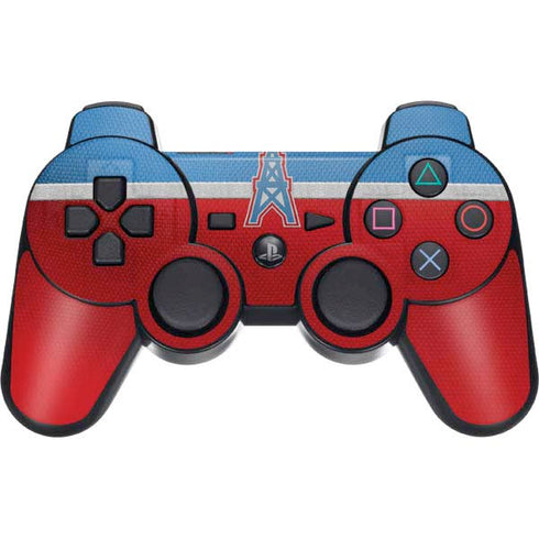 NFL Houston Oilers Vintage PS3 Dual Shock wireless controller Skin