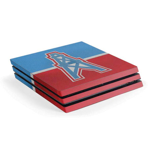 NFL Houston Oilers Vintage PS4 Pro Console Skin