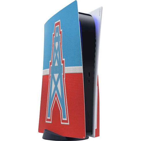 NFL Houston Oilers Vintage PS5 Console Skin
