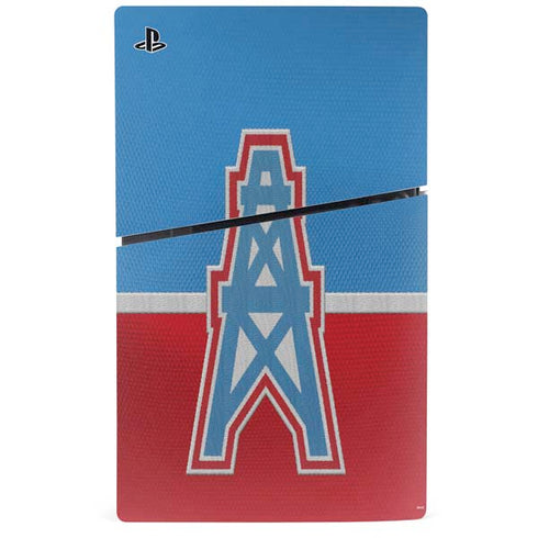 NFL Houston Oilers Vintage PS5 Slim Disk Console Skin