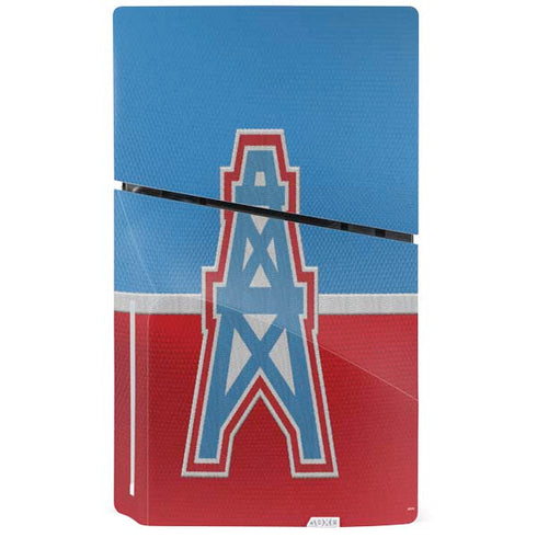 NFL Houston Oilers Vintage PS5 Slim Disk Console Skin