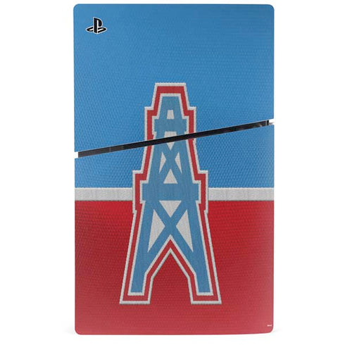NFL Houston Oilers Vintage PS5 Slim Digital Edition Bundle Skin