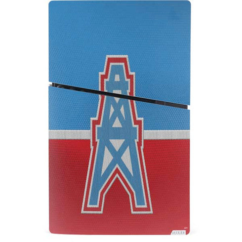 NFL Houston Oilers Vintage PS5 Slim Digital Edition Bundle Skin