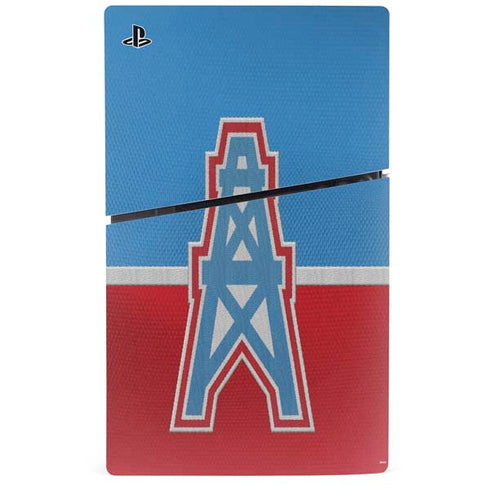 NFL Houston Oilers Vintage PS5 Slim Digital Edition Console Skin