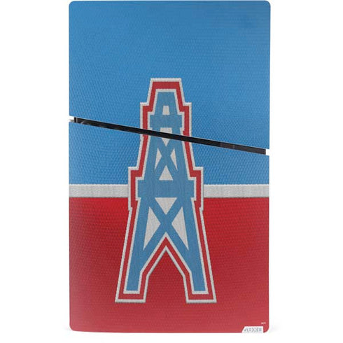 NFL Houston Oilers Vintage PS5 Slim Digital Edition Console Skin