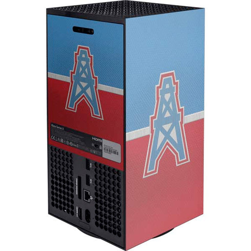 NFL Houston Oilers Vintage Xbox Series X Console Skin