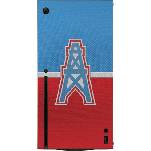 NFL Houston Oilers Vintage Xbox Series X Console Skin