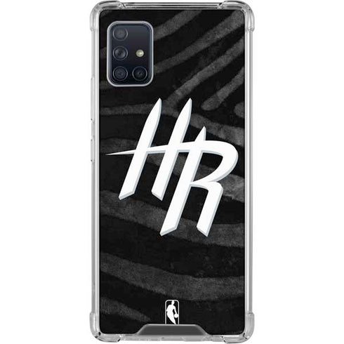 NBA Houston Rockets Black Animal Print Galaxy A51 5G Clear Case