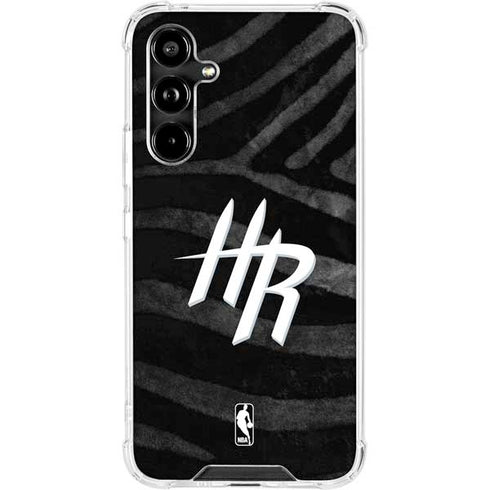 NBA Houston Rockets Black Animal Print Galaxy A54 5G Clear Case