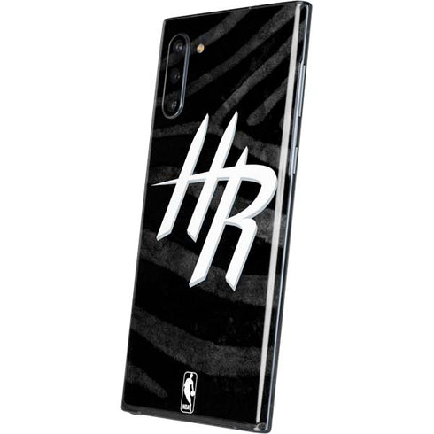 NBA Houston Rockets Black Animal Print Galaxy Note 10 Skin