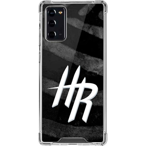NBA Houston Rockets Black Animal Print Galaxy Note20 5G Clear Case
