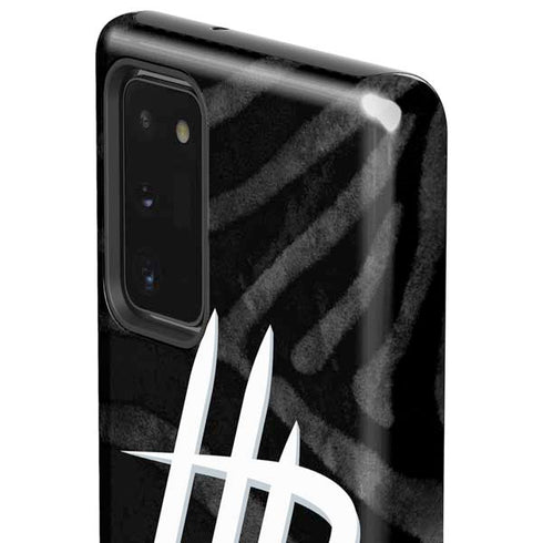 NBA Houston Rockets Black Animal Print Galaxy Note20 5G Pro Case