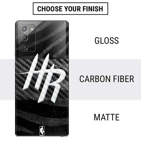 NBA Houston Rockets Black Animal Print Galaxy Note20 5G Skin