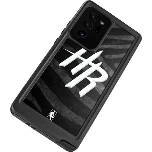 NBA Houston Rockets Black Animal Print Galaxy Note20 Ultra 5G Waterproof Case