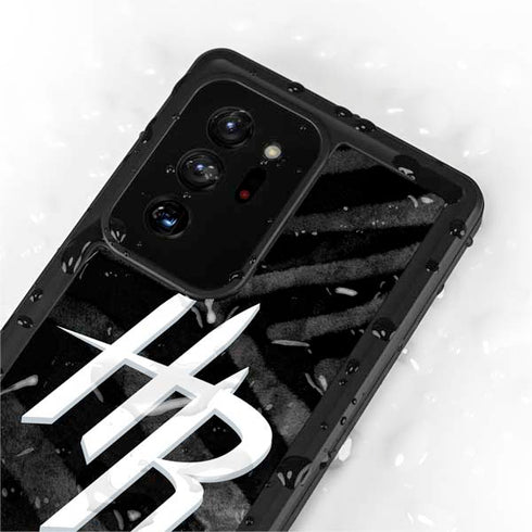 NBA Houston Rockets Black Animal Print Galaxy Note20 Ultra 5G Waterproof Case