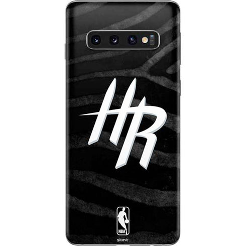 NBA Houston Rockets Black Animal Print Galaxy S10 Skin