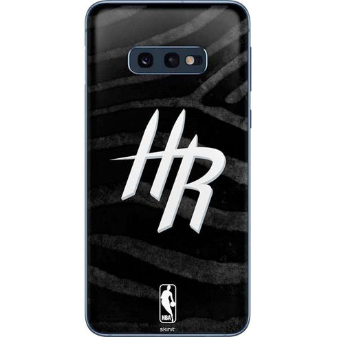 NBA Houston Rockets Black Animal Print Galaxy S10e Skin