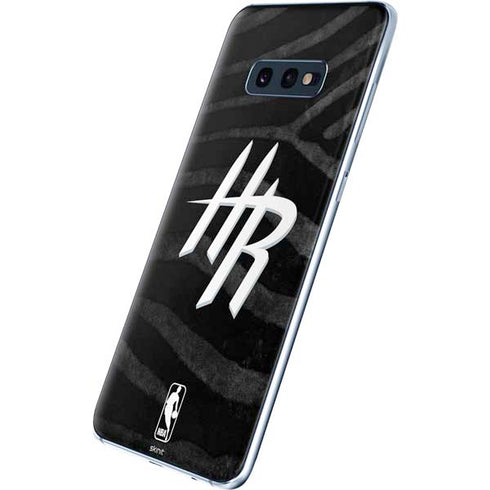 NBA Houston Rockets Black Animal Print Galaxy S10e Skin