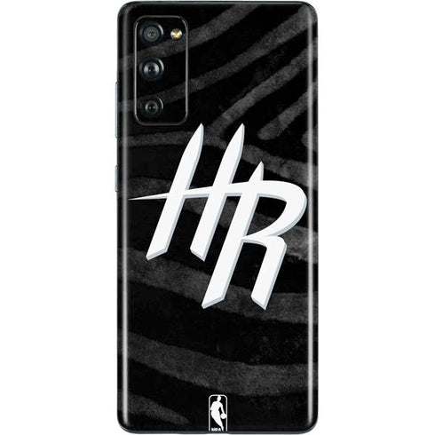 NBA Houston Rockets Black Animal Print Galaxy S20 Fan Edition Skin