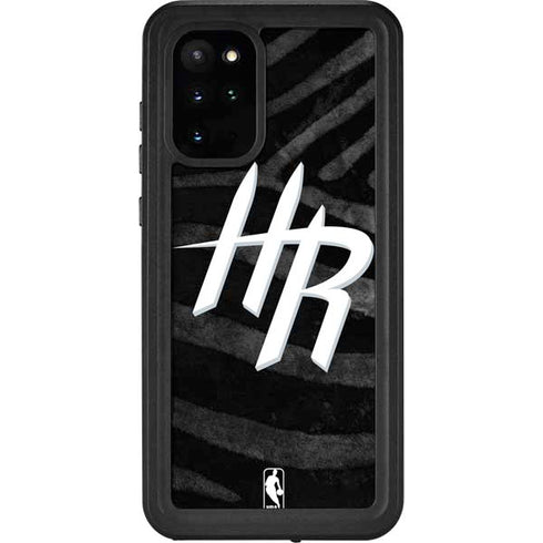 NBA Houston Rockets Black Animal Print Galaxy S20 Plus Waterproof Case