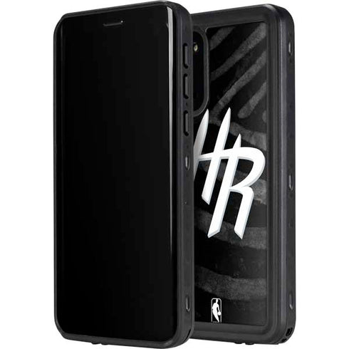 NBA Houston Rockets Black Animal Print Galaxy S20 Plus Waterproof Case