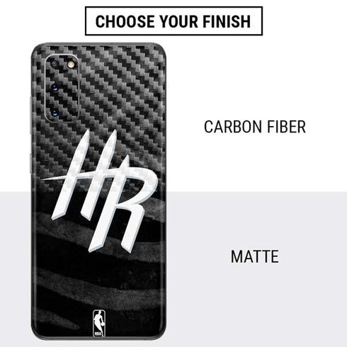 NBA Houston Rockets Black Animal Print Galaxy S20 Skin