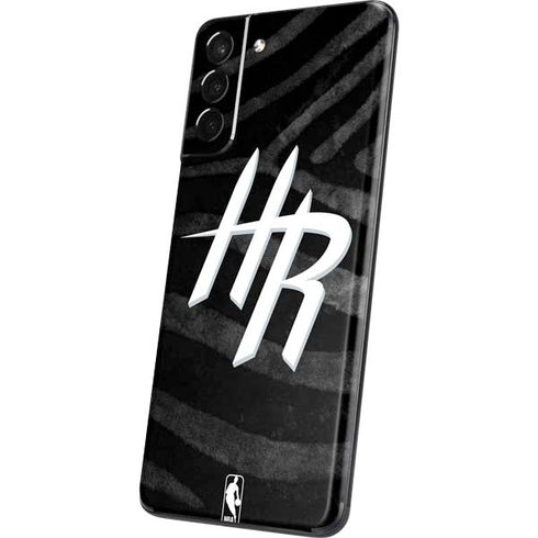NBA Houston Rockets Black Animal Print Galaxy S21 5G Skin