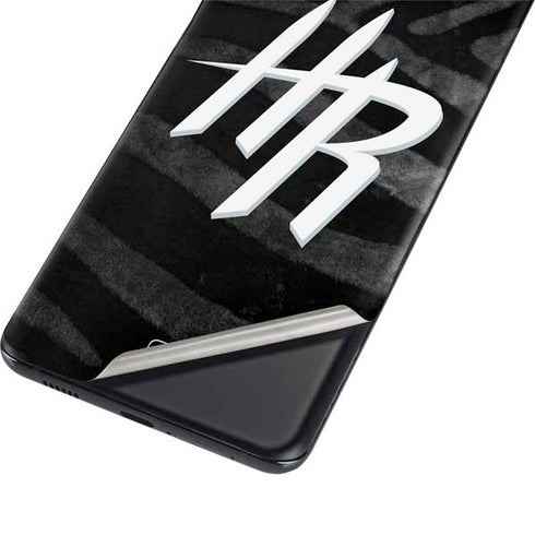 NBA Houston Rockets Black Animal Print Galaxy S21 5G Skin